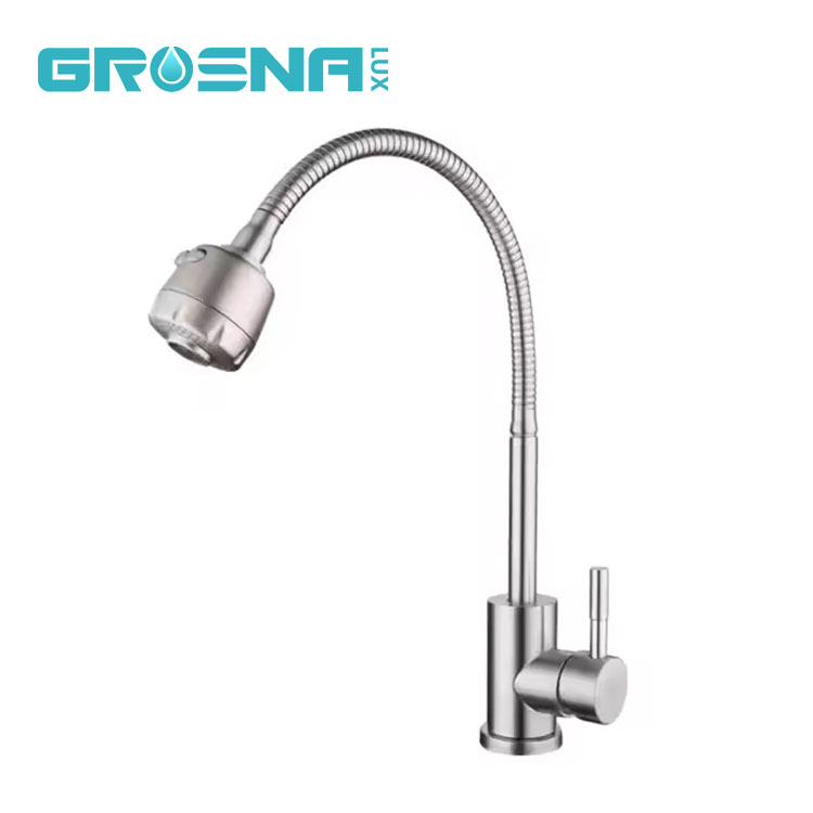 Смеситель для кухни с гибким изливом
